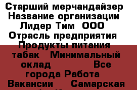 Старший мерчандайзер › Название организации ­ Лидер Тим, ООО › Отрасль предприятия ­ Продукты питания, табак › Минимальный оклад ­ 24 000 - Все города Работа » Вакансии   . Самарская обл.,Кинель г.